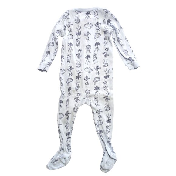 Rabbit & Carrot Long Sleeve Zip Footies - Janie And Jack 12-18m - Picture 5 of 5